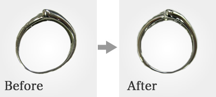 リングの変形直し